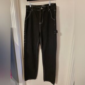 Blue Savvy Women’s Black Straight-Leg Jeans Size 11